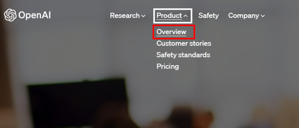 OpenAI公式ページ>Overview