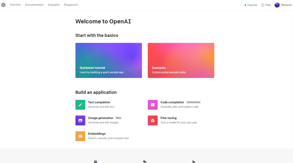 OpenAI-mypage